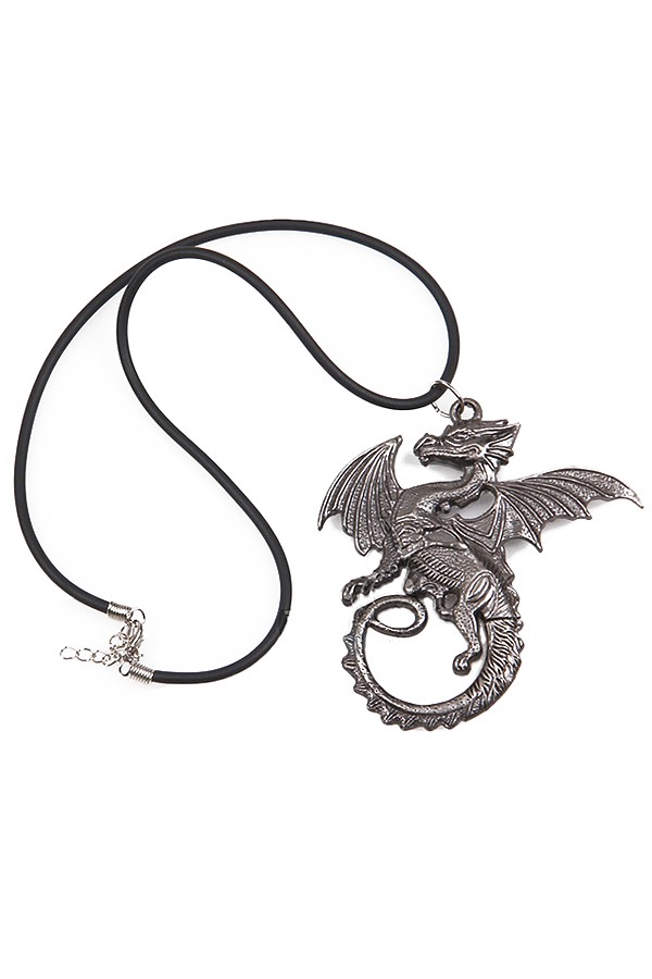 Accessories Harry Potter Silver Dragon Necklace - Click Image to Close